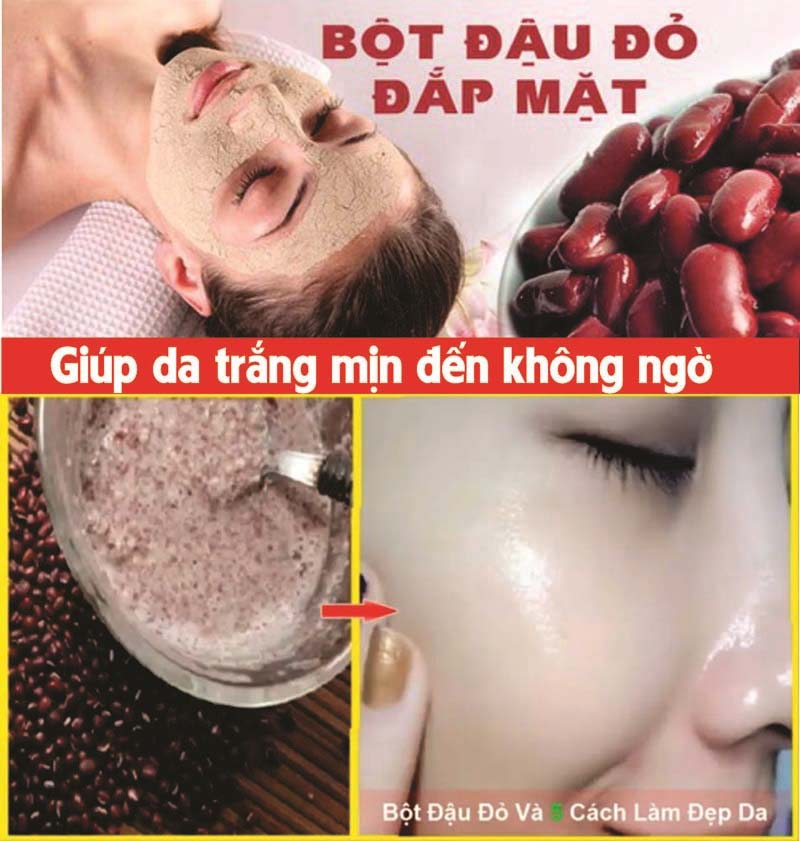 Bột đậu đỏ nguyên chất 100% (Mặt nạ dưỡng da, làm bánh, nấu chè)