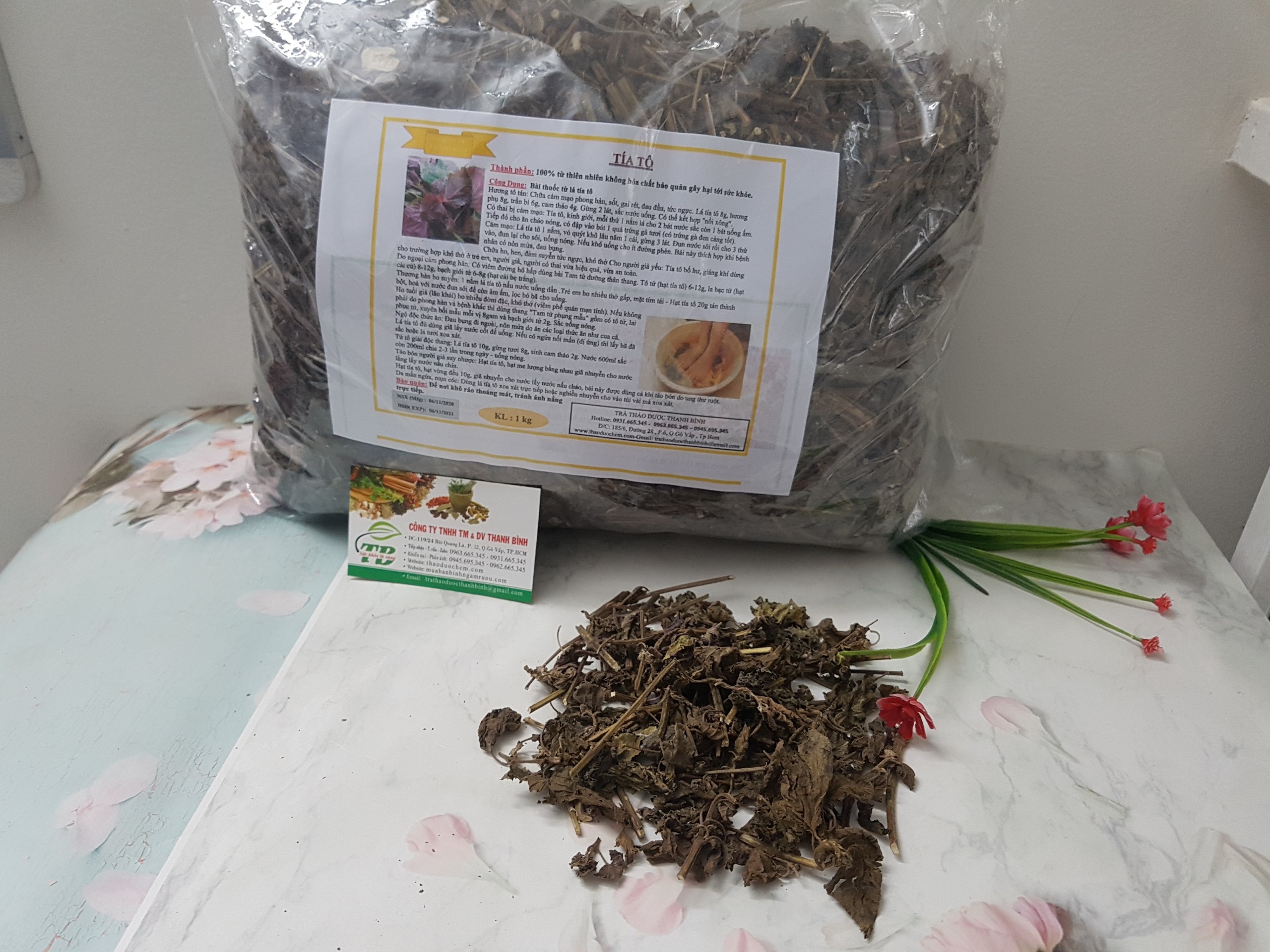 Tía Tô Khô 1KG - Hàng Chất Lượng