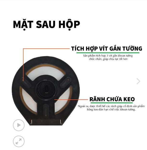 Hộp Đựng Giấy Vệ Sinh Cuộn Lớn Roto3203A | RT3203A