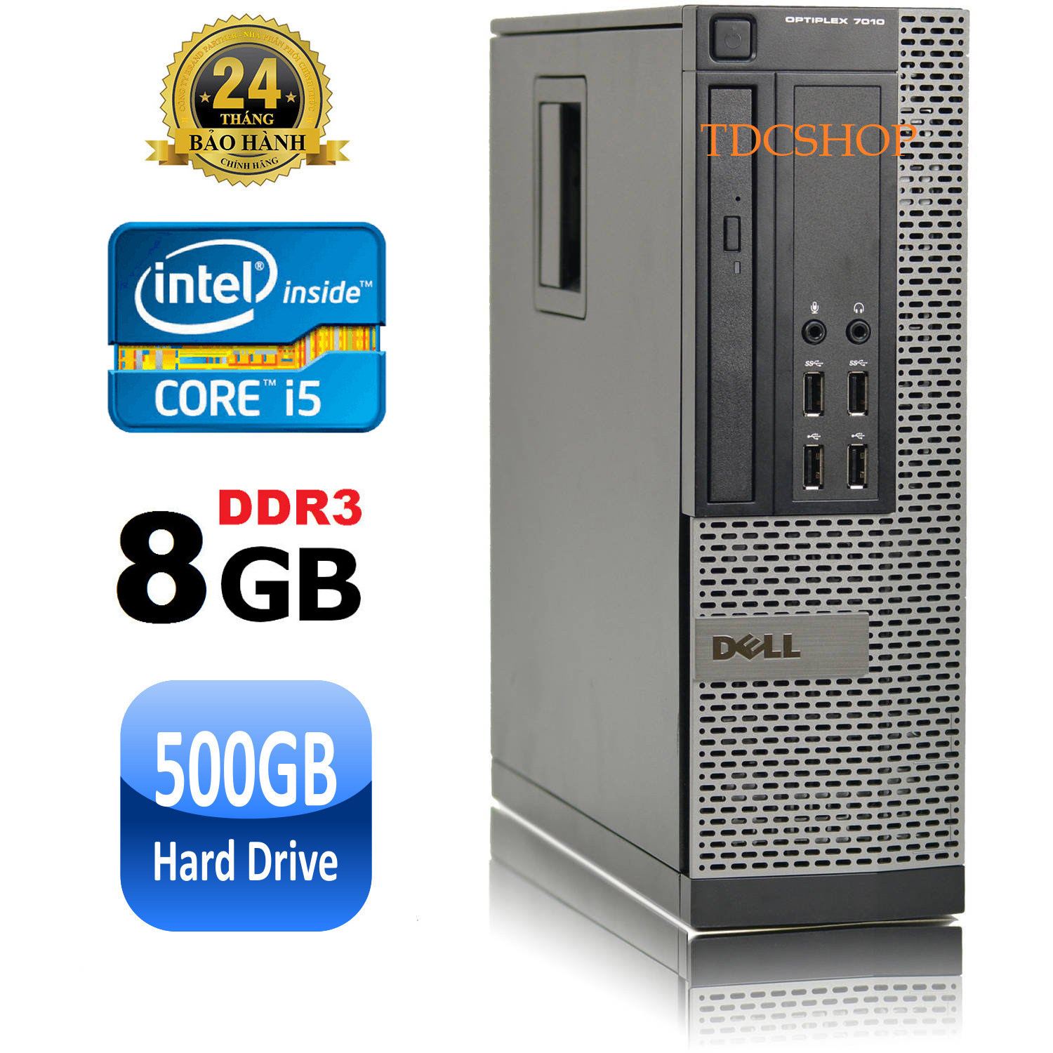 [Trả góp 0%]Case máy tính đồng bộ dell optiplex 7010 core i5 3470 ram 8gb ổ cứng HDD 500GB. Hàng Nhập Khẩu. Tặng usb thu wifi