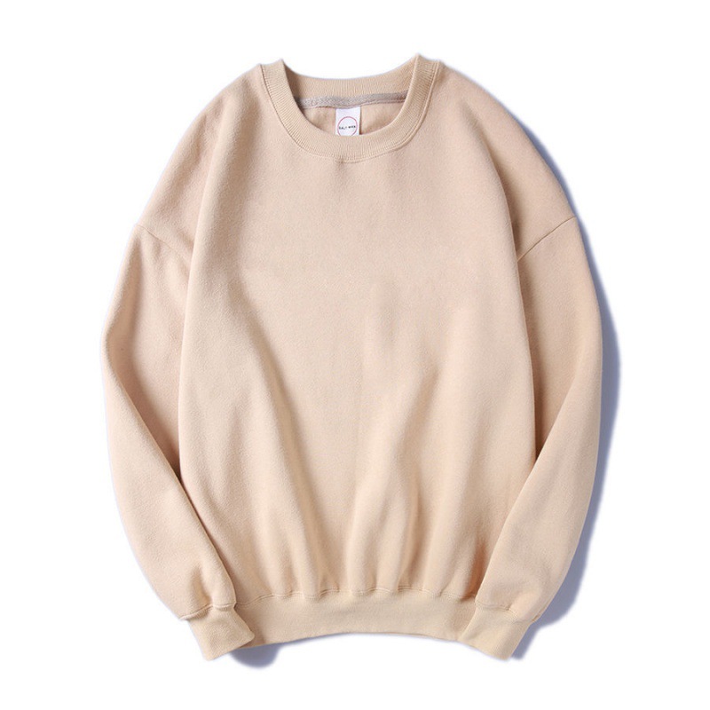 Áo sweater chất liệu nỉ bông dày, áo nỉ dài tay cổ tròn cho nam và nữ