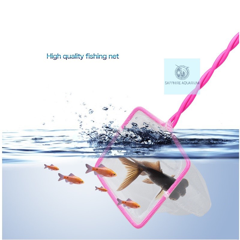 Vợt bể cá cán xoắn r28xd69cm