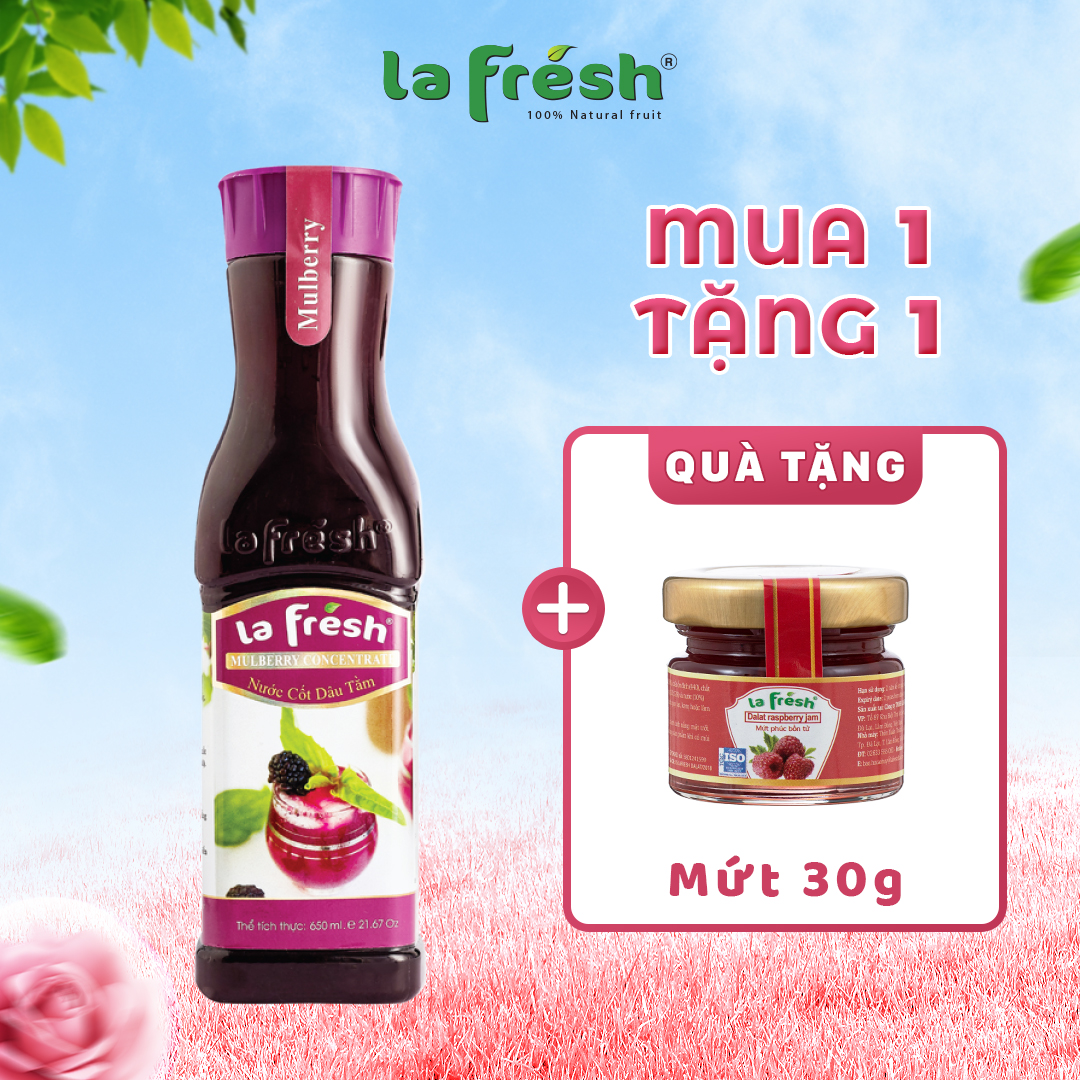 Nước Cốt Dâu Tằm Lafresh Đà Lạt Chai 650ml