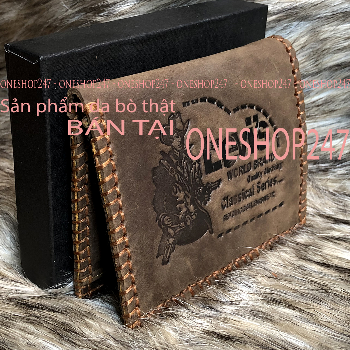 Ví bóp da bò nam - CAM KẾT da bò THẬT 100% RE-A410V. REQUA SHOP