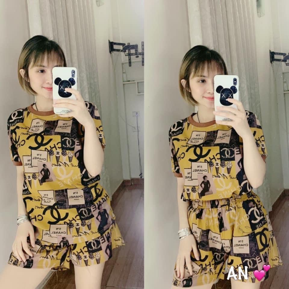 Bộ mặc nhà nữ - Bộ đồ nữ cộc tay