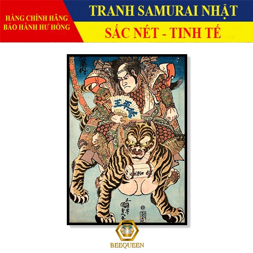 40 mẫu tranh samurai trang trí nhà hàng, tiệm xăm tattoo phong cách nhật bản xưa