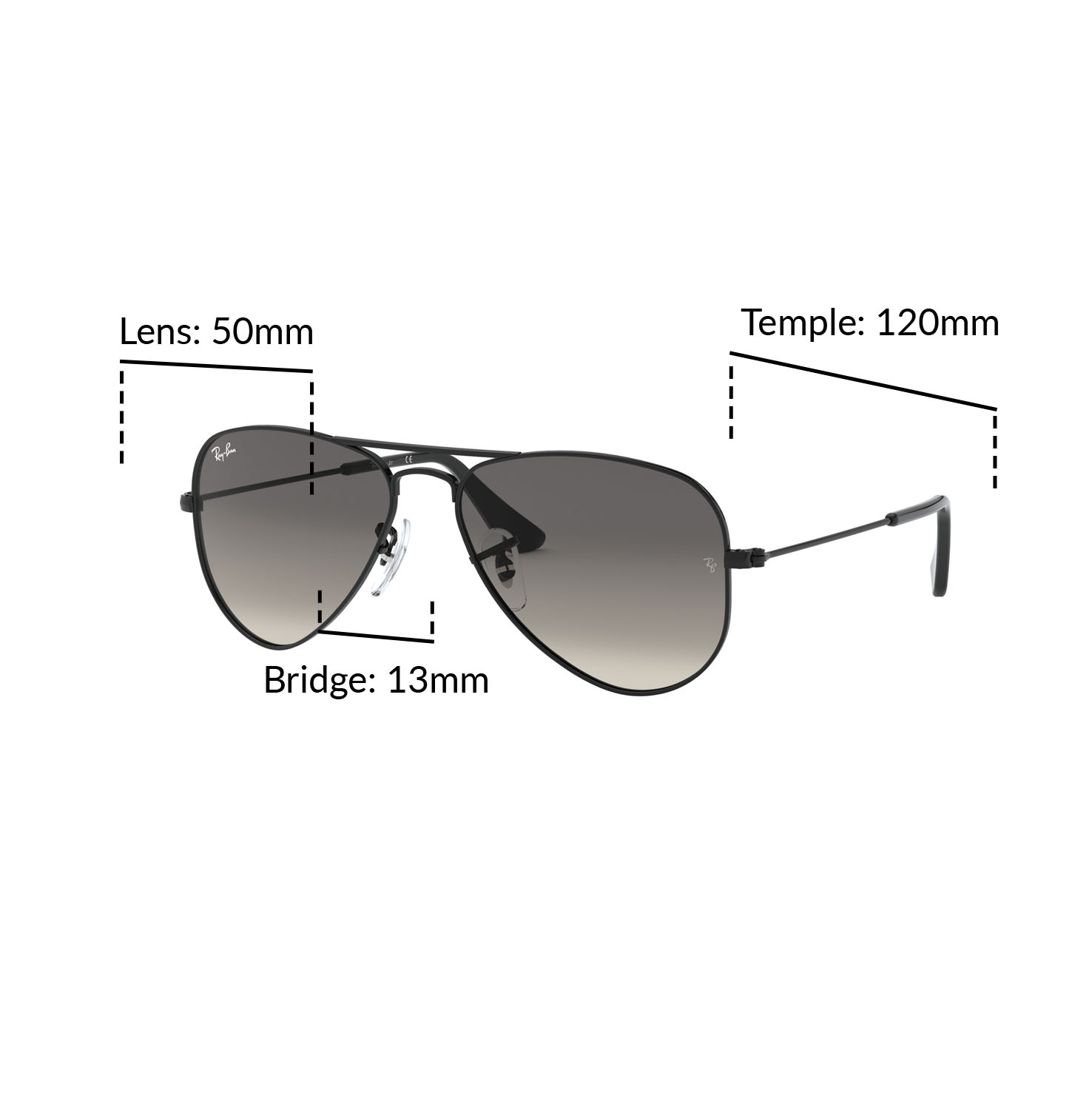 Mắt Kính Ray-Ban cho trẻ em AVIATOR - RJ9506S 220/11 Size 50