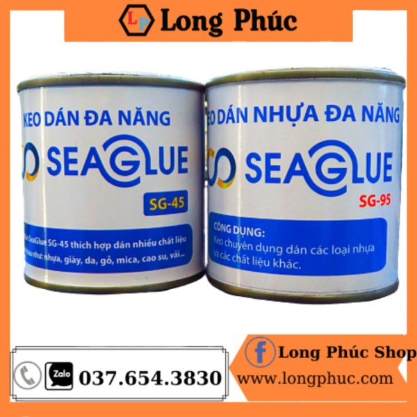 [HCM]Keo Dán Nhựa SeaGlue SG-45 Trong Suốt Chịu Nước Dính Chắc lọ 300gr long phúc shop