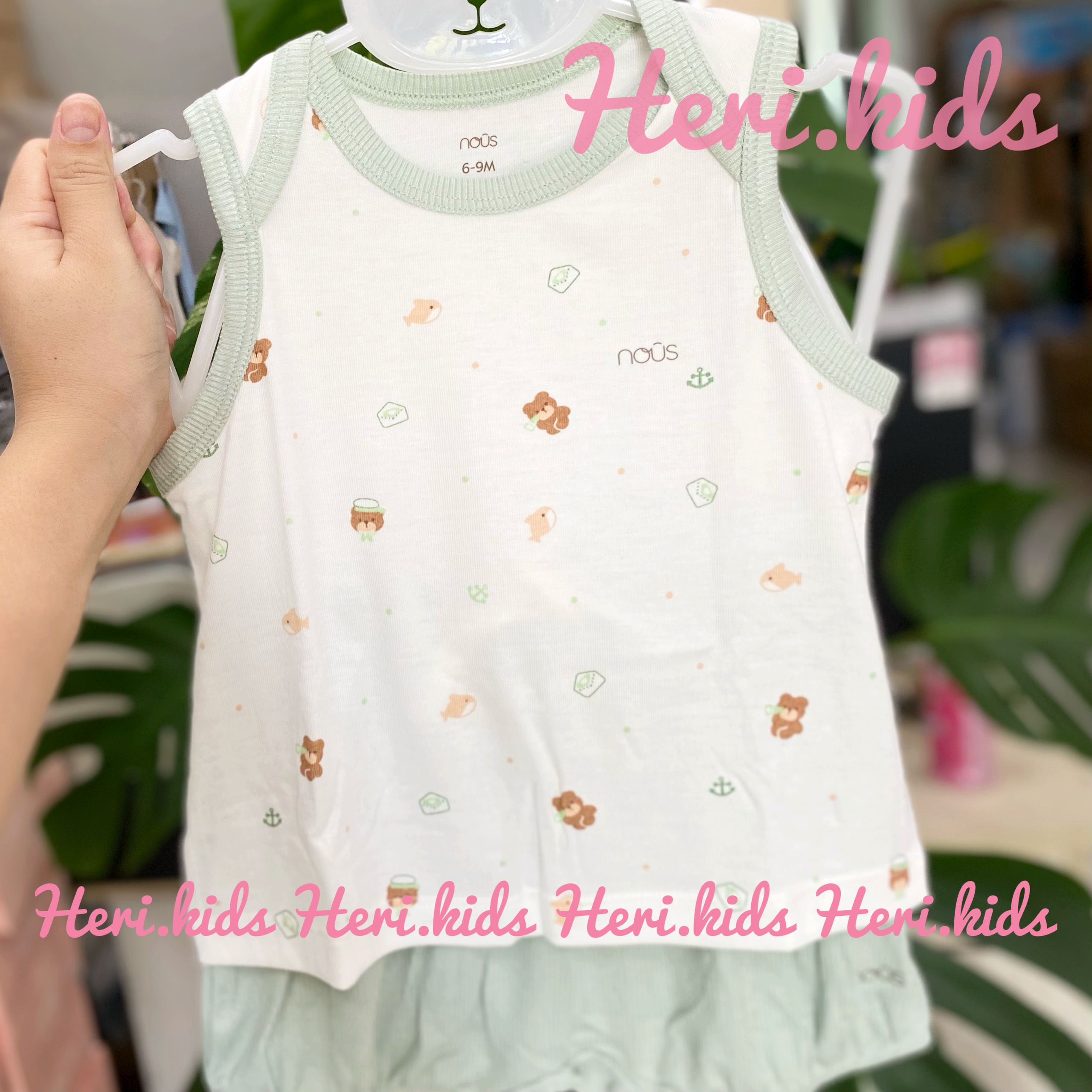 Bộ ba lỗ Nous cho bé 6m - 24m
