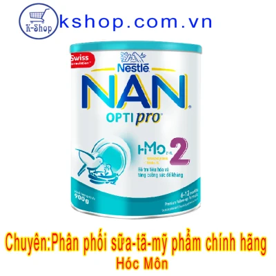 Sữa Bột Nestle Nan Optipro số 2 900g (6 - 12 tháng)- MẪU MỚI HMO