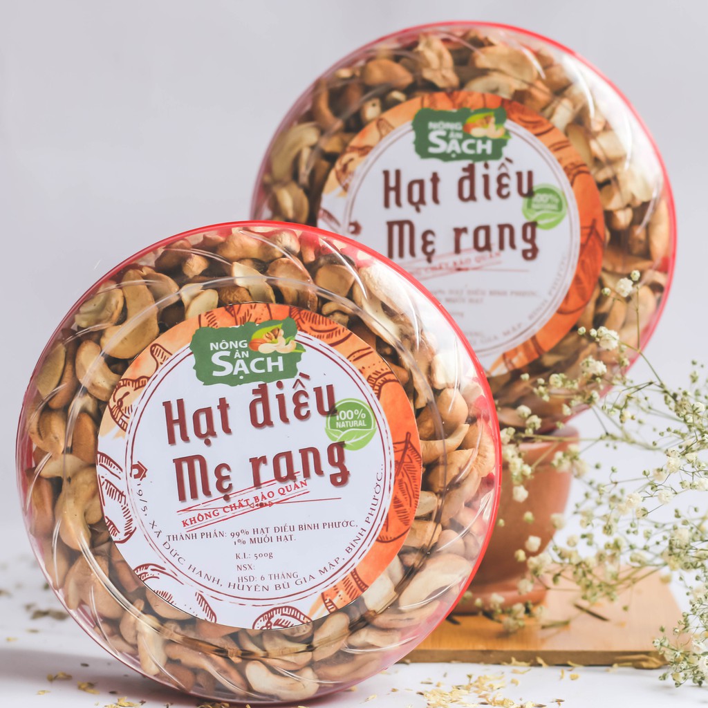 1kg Hạt Điều Vỡ Đôi Rang Muối Đã Bóc Vỏ