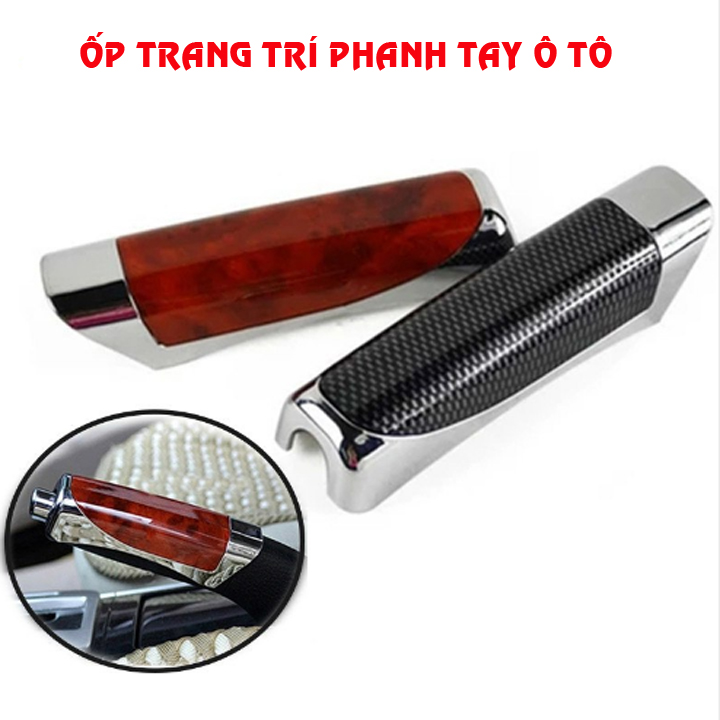 Ốp Phanh Tay Ô Tô Cao Cấp Màu Đen