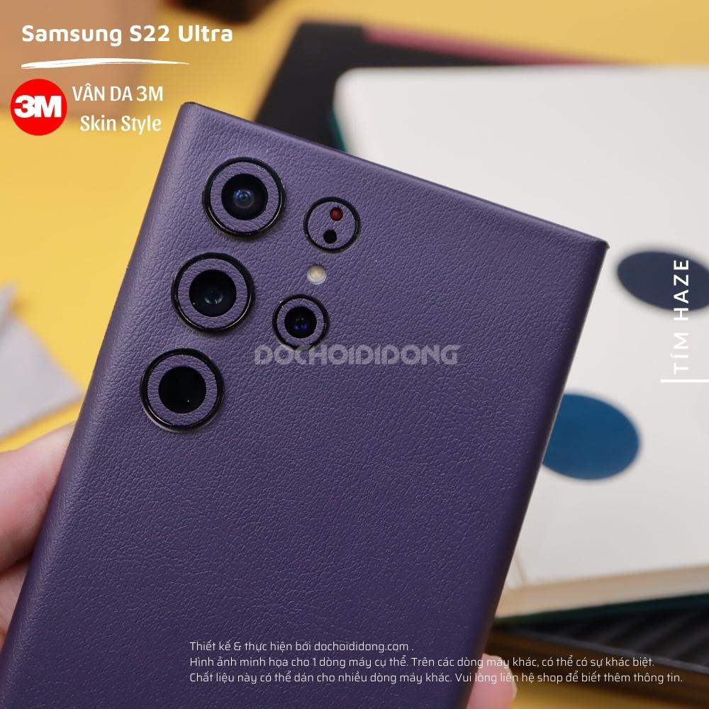 [Màu Tím Haze] Miếng Dán Skin 3M Vân Da Các Dòng Samsung Note 8 Note 9 Note 10 Note 20 Plus Ultra 5G