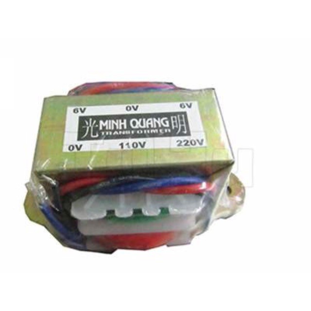 Hot-biến áp 6v 0v 6v đối xứng 350ma minh quang