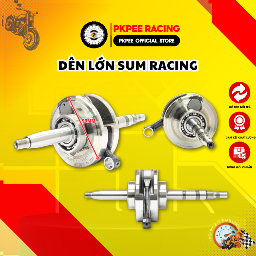 Dên Lớn Sum Racing Wave 110 10mm, 10.5mm, 12.5mm Má 98, 99 Malaysia Phụ Kiện Xe PKPEE