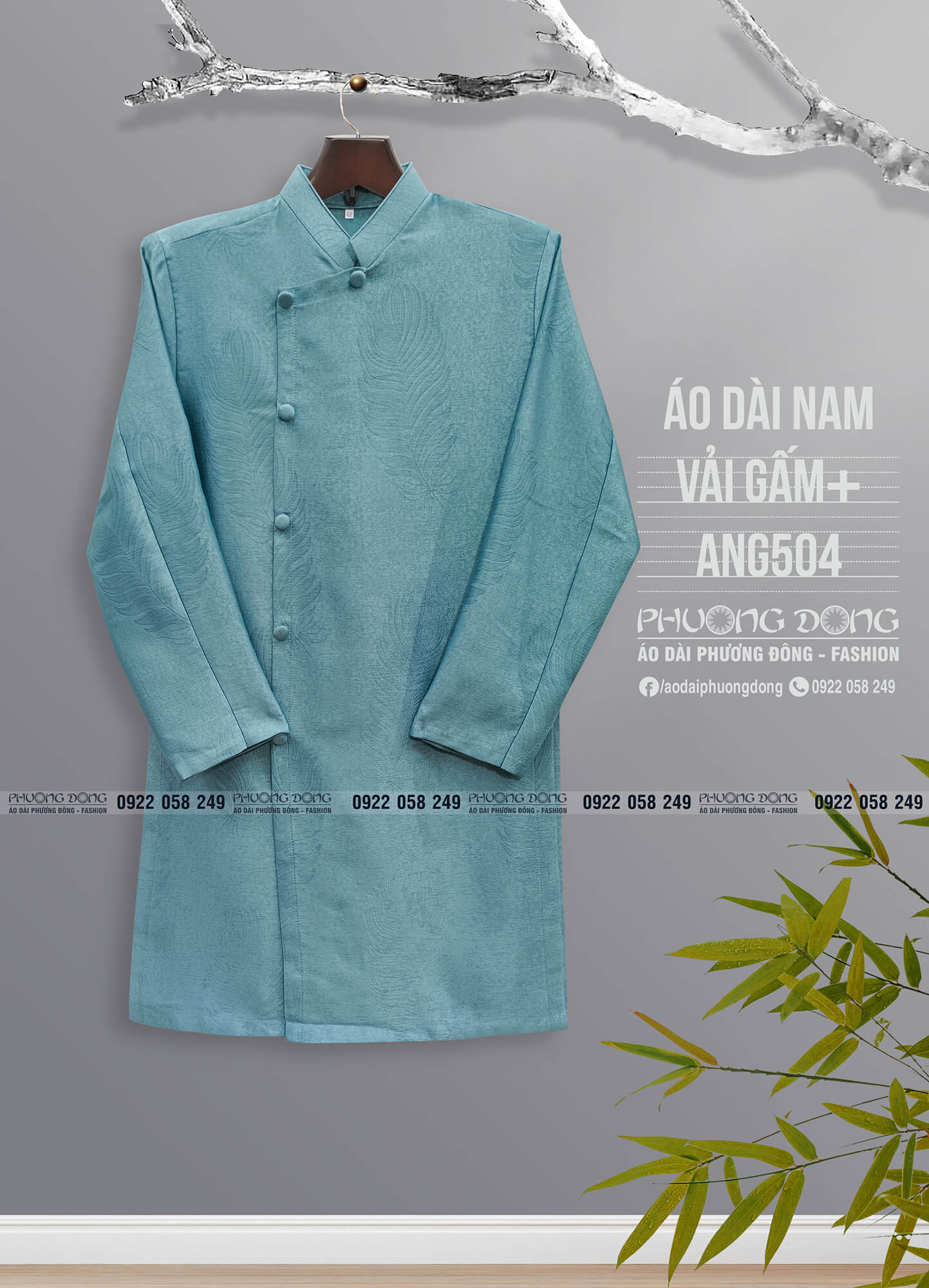 Áo dài cách tân nam an115