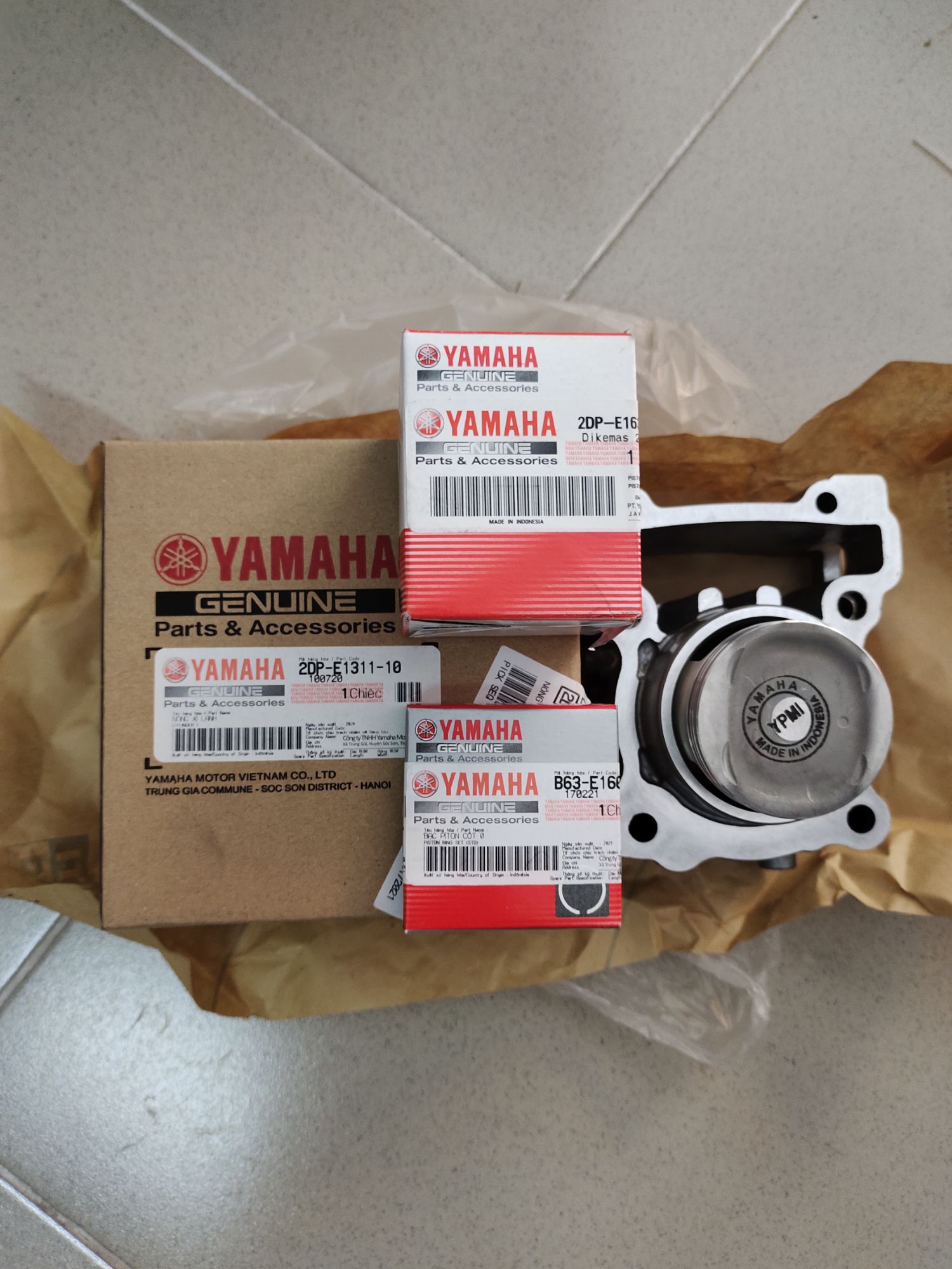 [HCM]bộ lòng pitong bạc xe yamaha NVX 155 cc