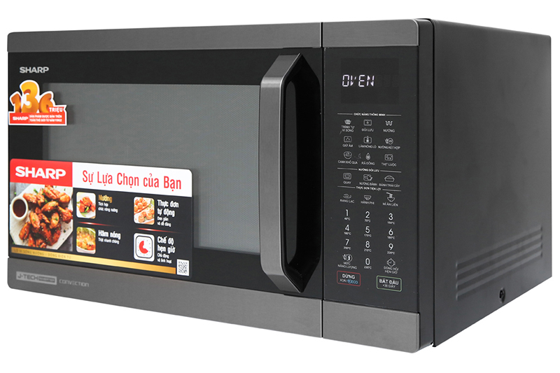 [Trả góp 0%]Lò vi sóng Sharp R-C932XVN-BST 32 lít