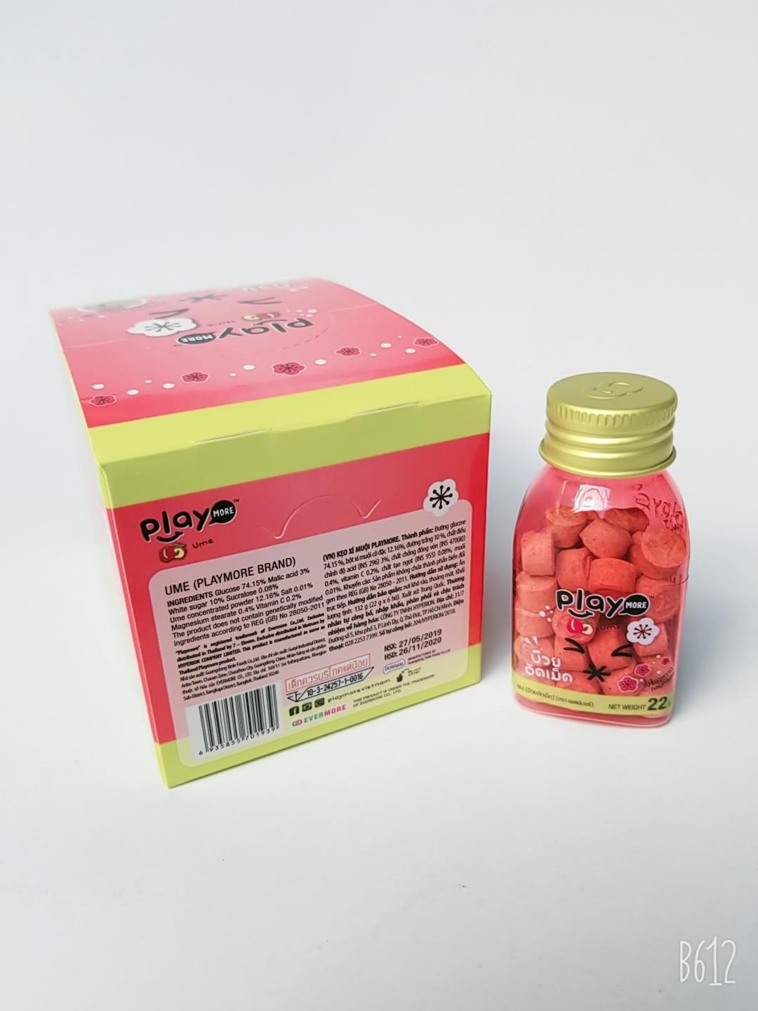 Hộp 6 Hủ kẹo Play More Xí Muội