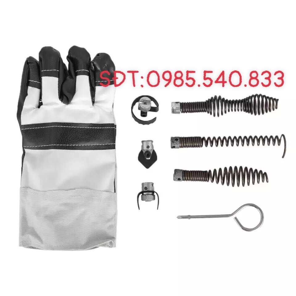 MÁY THÔNG TẮC CỐNG GQ80-550w (1 cuộn dây phi16 +4m phi8 + 6đầu thông + 1 đôi găng tay )