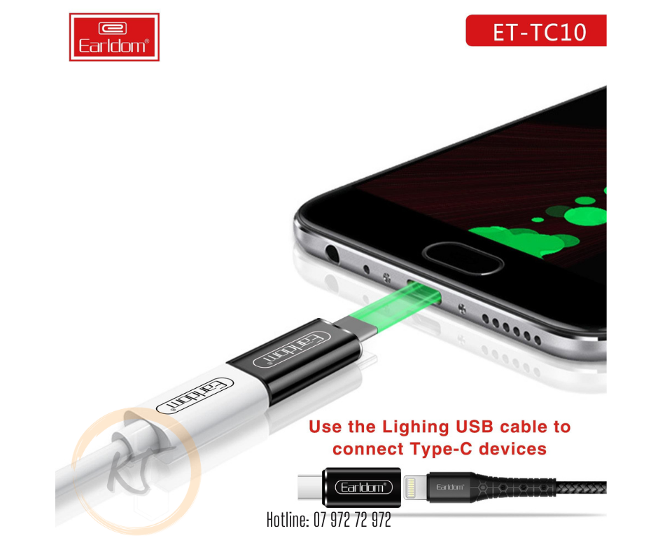 Jack chuyển Lightning sang TypeC Earldom ET TC10