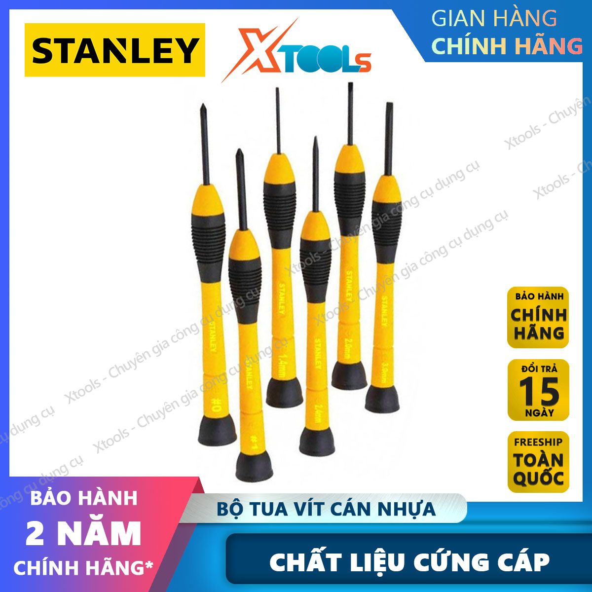 Stanley stht66052-8 6 PCs plastic screwdriver. Tough steel magnetic screwdriver with oxidation coating