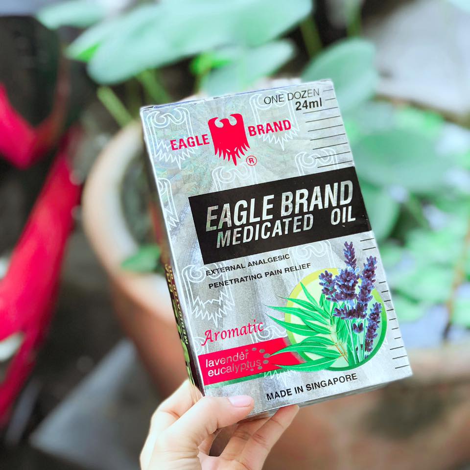 Dầu gió trắng 24ml con ó Eagle Brand 2 nắp   đổi trả hàng