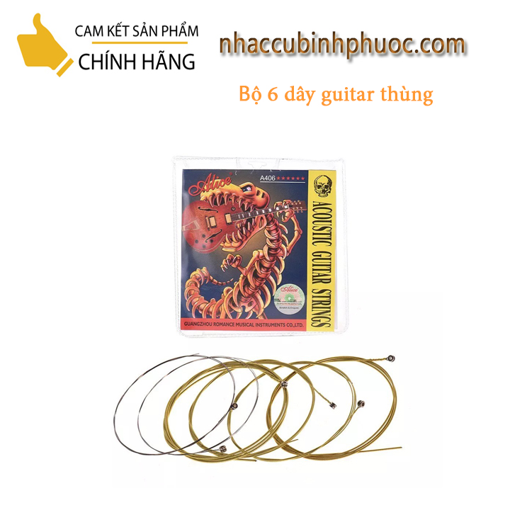 Bộ dây đàn Guitar thùng Alice A406 (Bộ)