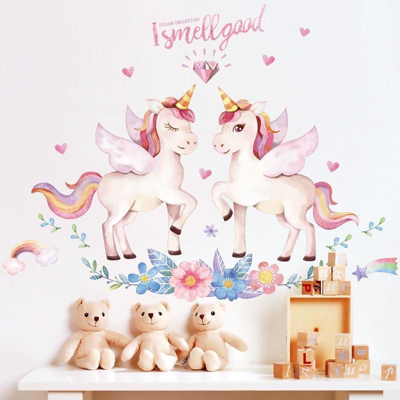 Decal dán tường ngựa pony QR9091