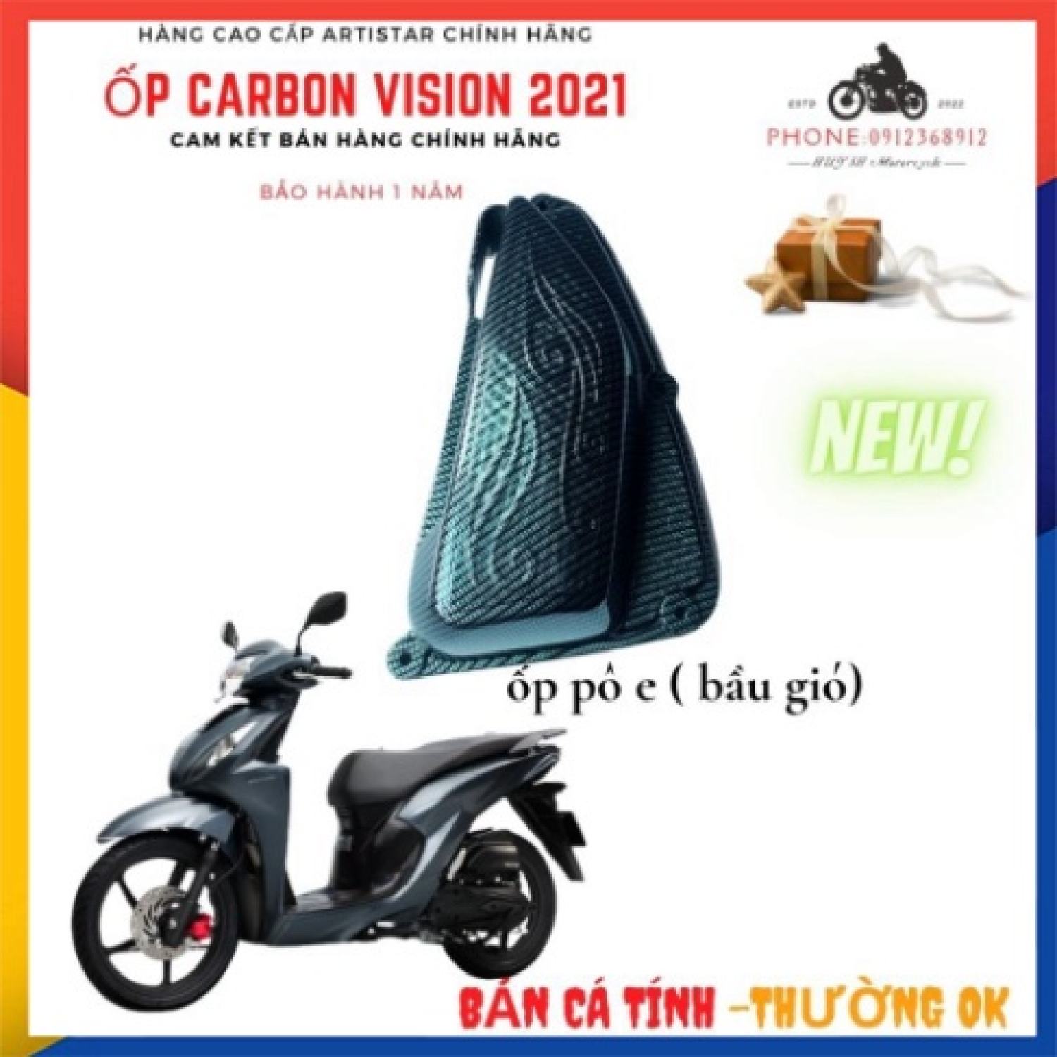 Ốp carbon vision 2021 -vision 2022-vision 2023, vision cá tính đời mới, phụ kiện xe vision 2021, phụ kiện xe vision 2022, đồ trang trí xe vision đen nhám carbon