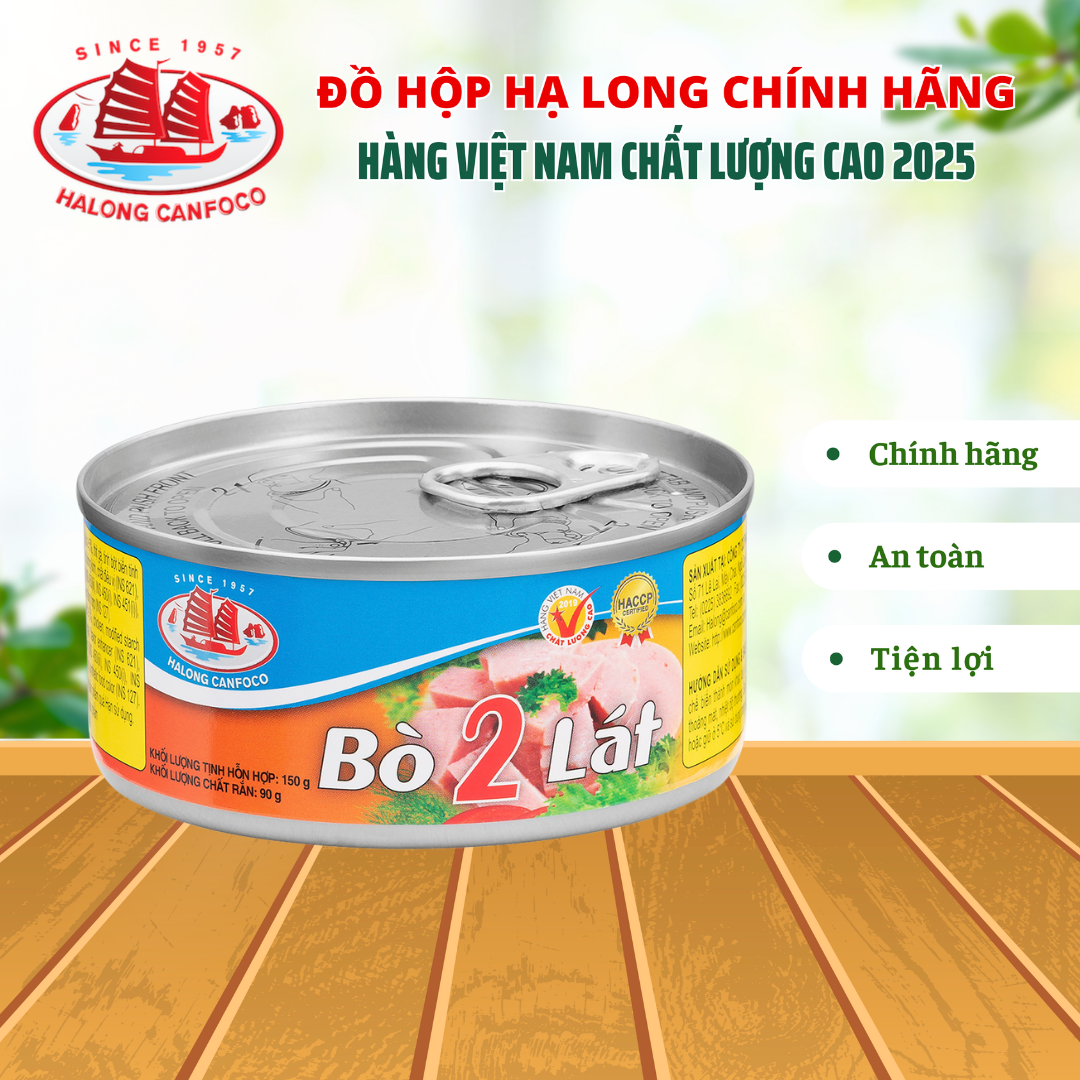 Bò 2 lát 150g - Đồ Hộp Hạ Long