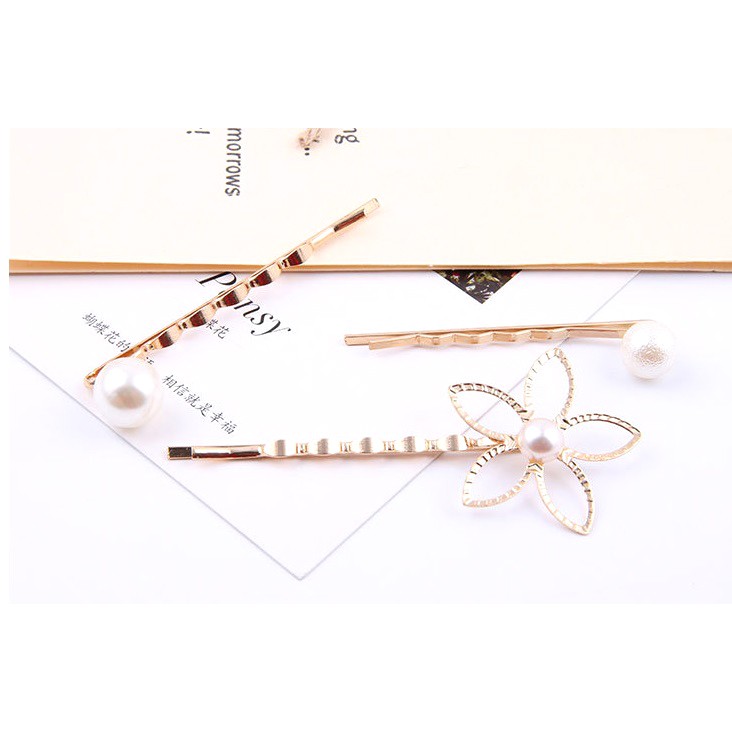 Set 3 kẹp hoa 5 cánh xinh xắn Ni9