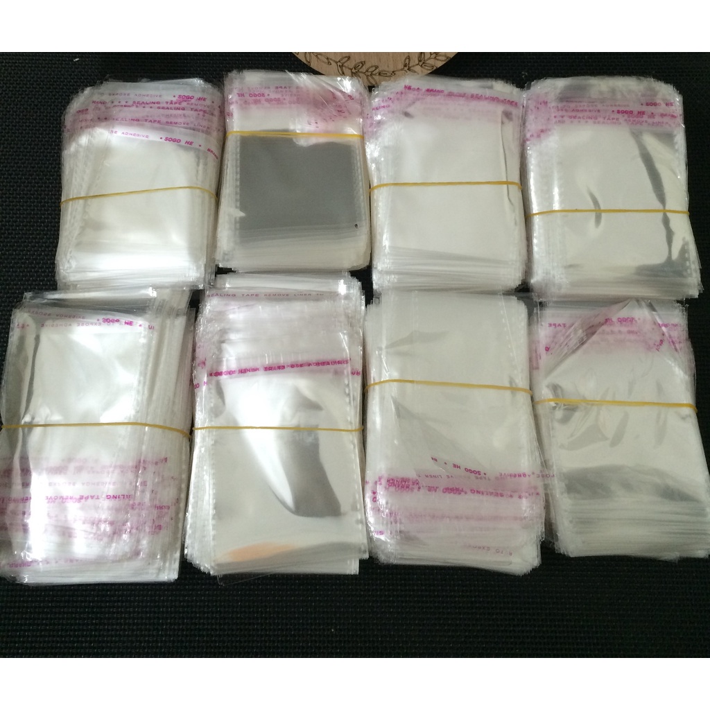 100 gam túi bóng kính OPP dán miệng size bé