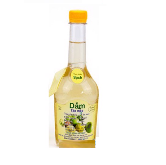 Dấm sạch táo mèo hiệu lê gia 500ml