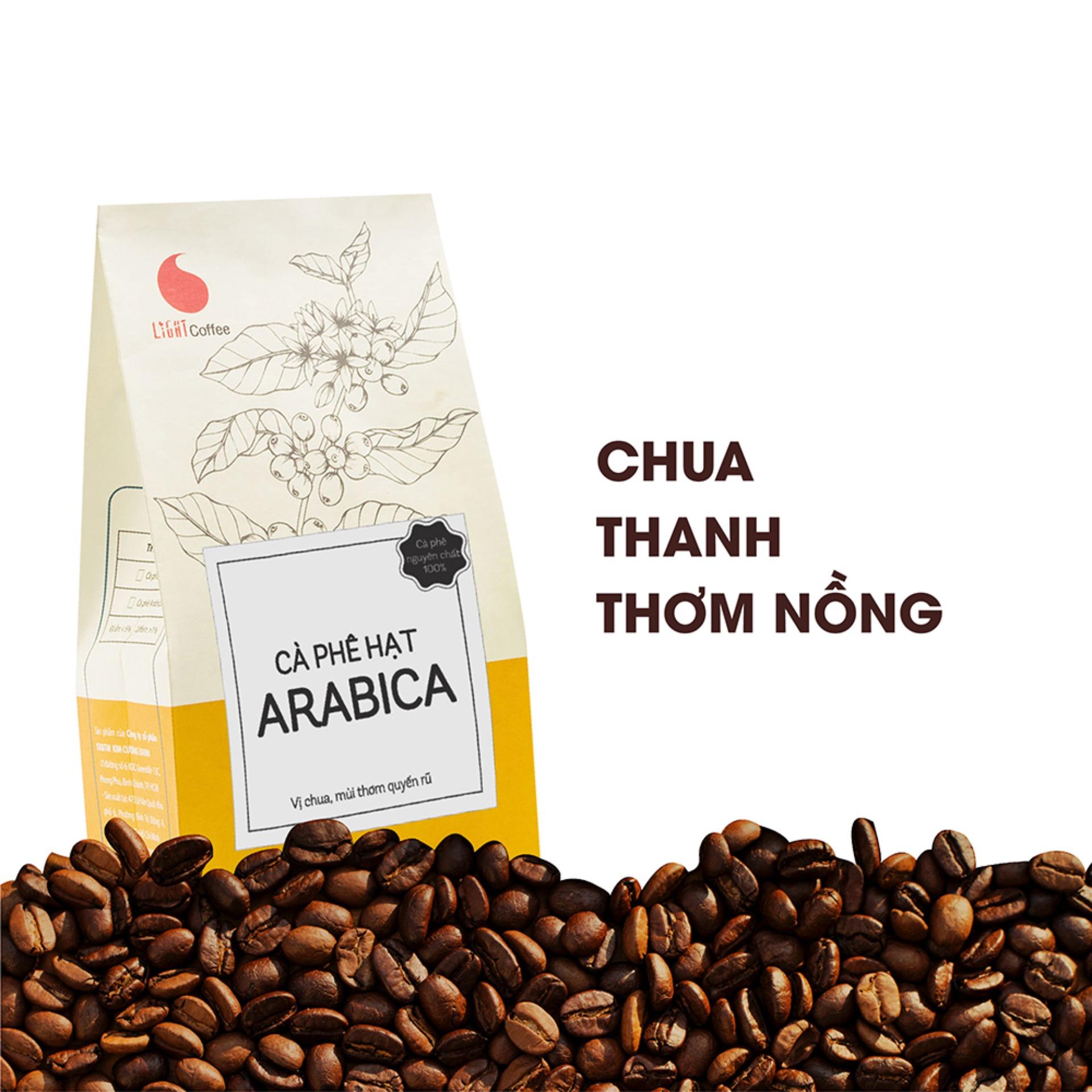 Cà phê hạt rang nguyên chất 100% Arabica - Light Coffee - 500gr