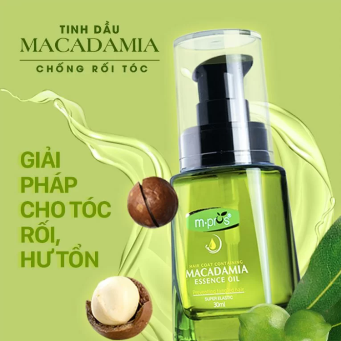 Tinh dầu Macadamia Giảm Rối Tóc M.Pros 30ml Giảm Gãy Rụng, Dưỡng Tóc Mượt, Giữ Nếp Lamimi Chính Hãng