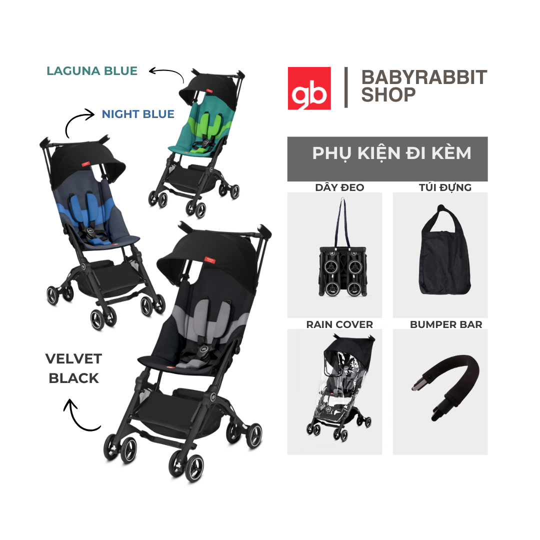 Xe đẩy gấp gọn cho bé GB Pockit All Terrain