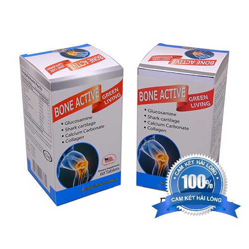 Bone active - viên uống glucosamin hỗ trợ xương khớp 60 viên, 100 viên
