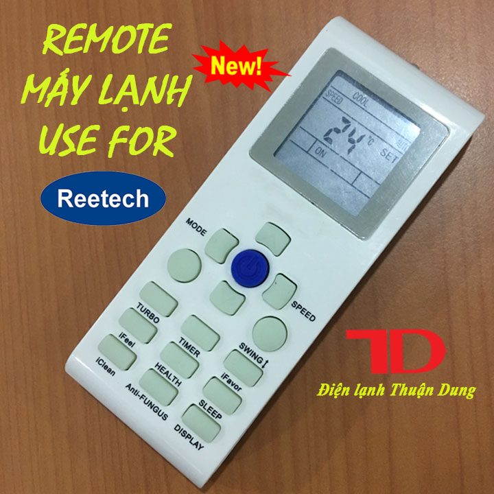 Remote , điều khiển dành cho máy lạnh Reetech - Điện Lạnh Thuận Dung