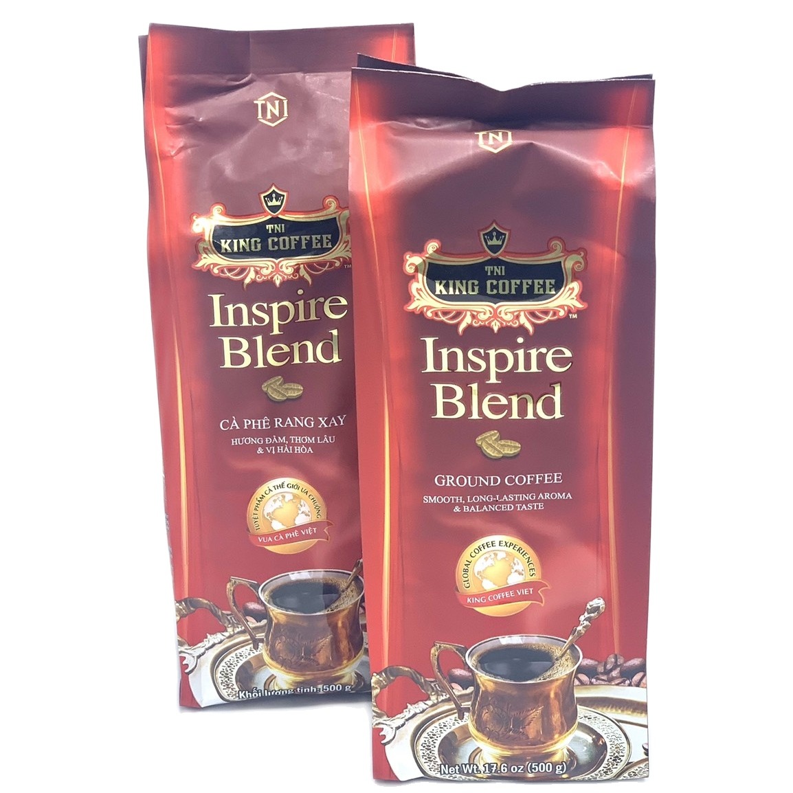 1Kg - Cà phê  King Coffee pha phin Inspire Blend( 2 Bịch x 500gam)
