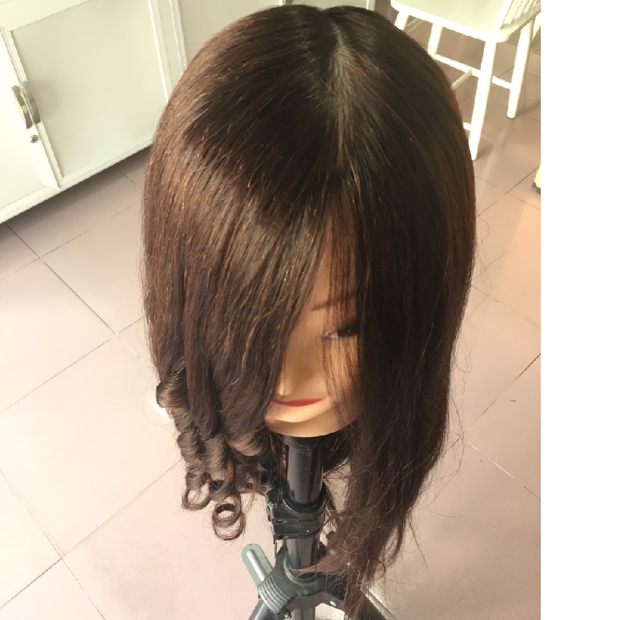 Đầu Manocanh học làm tóc và trang điểm cô dâu 85% tóc thật