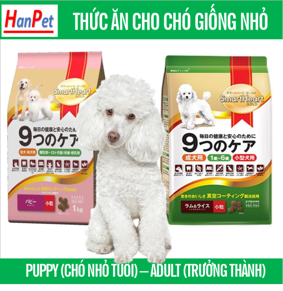 HCM- Thức ăn dạng hạt cho chó mini -  Smartheart Gold phù hợp với chó kích thước nhỏ như poole và phốc