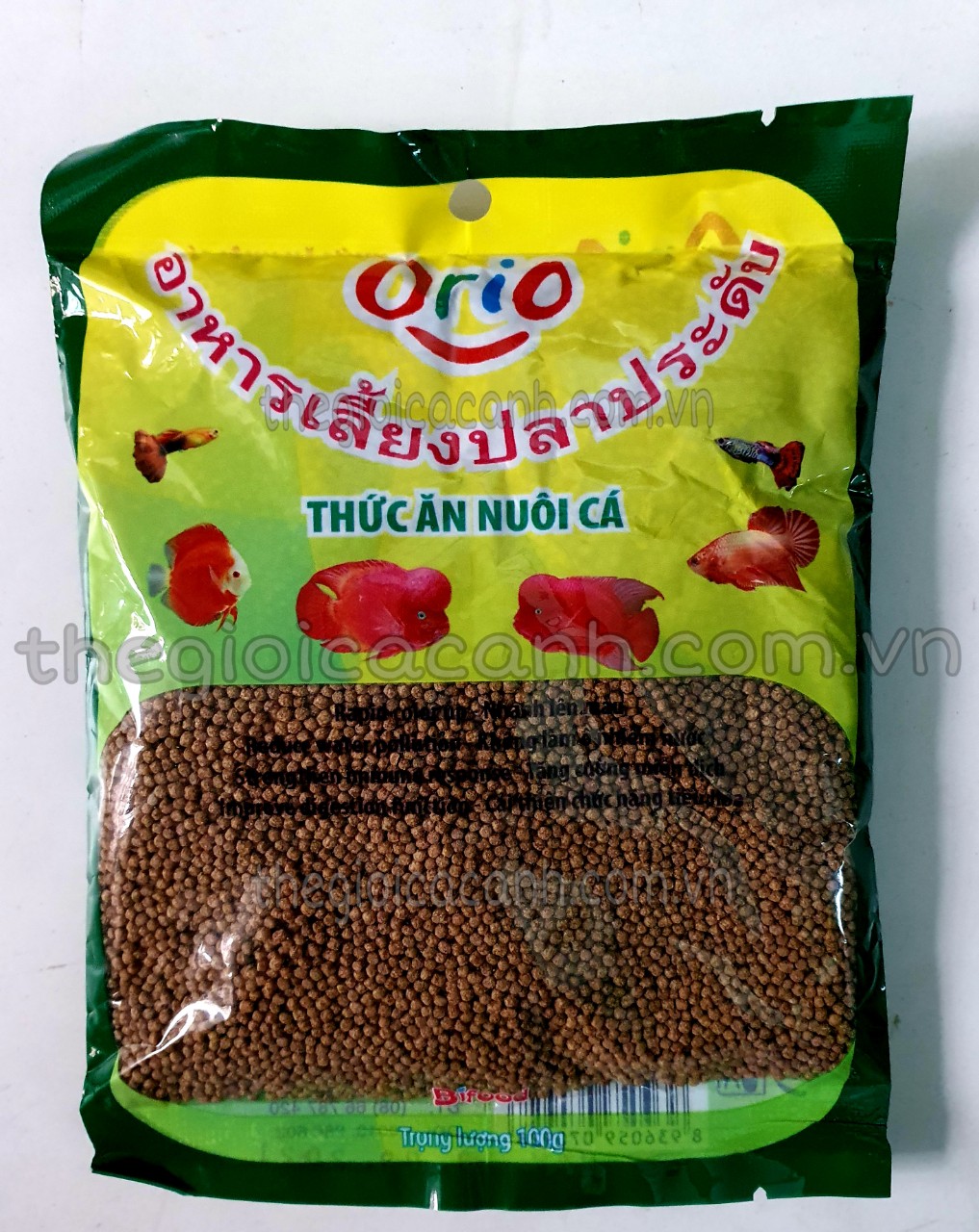 THỨC ĂN CÁ CẢNH ORIO 100gr cho cá koi, cá cảnh nhỏ