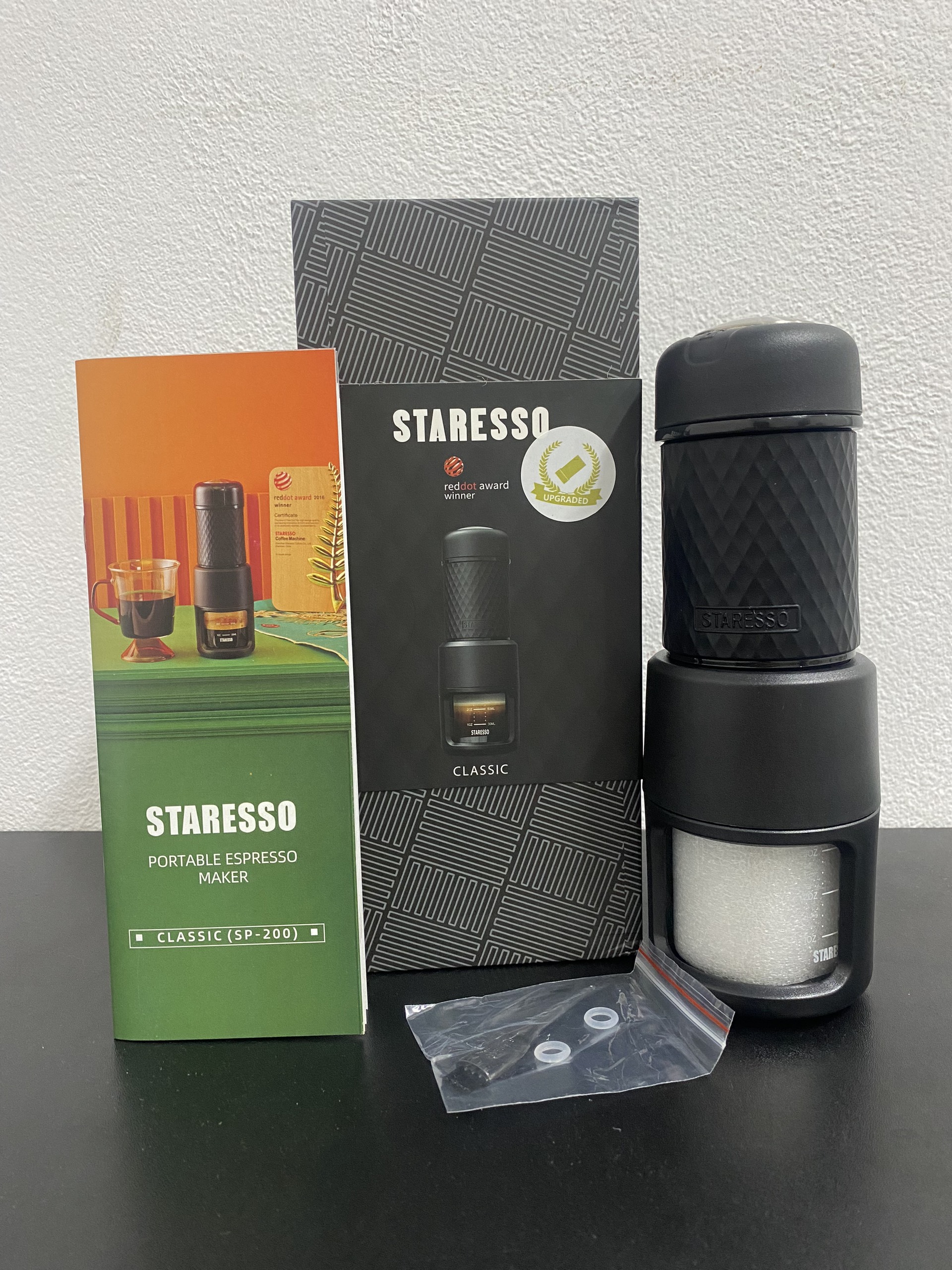 Máy pha cà phê cầm tay mini basic Staresso SP-200 (bản nâng cấp 2022) pha chế các loại espresso cà phê nâu đá capuchino latte - BH 12 tháng - Ulado