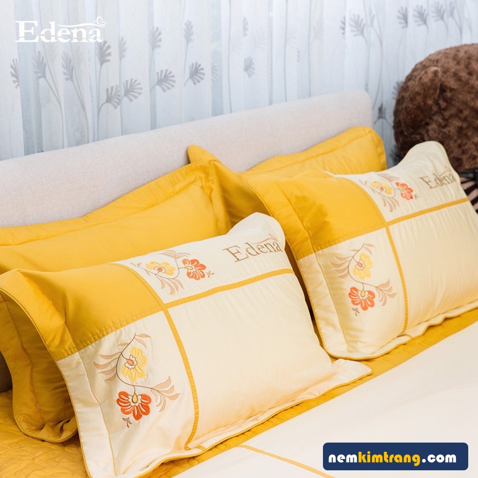 VỎ gối nằm Cotton Solid Edena - CHÍNH HÃNG, CAO CẤP
