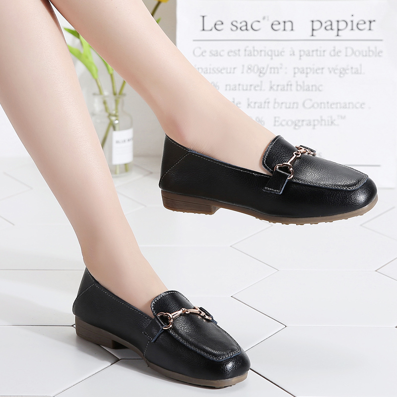 Giày Lười Da Nữ Clarks_ - Pure Block