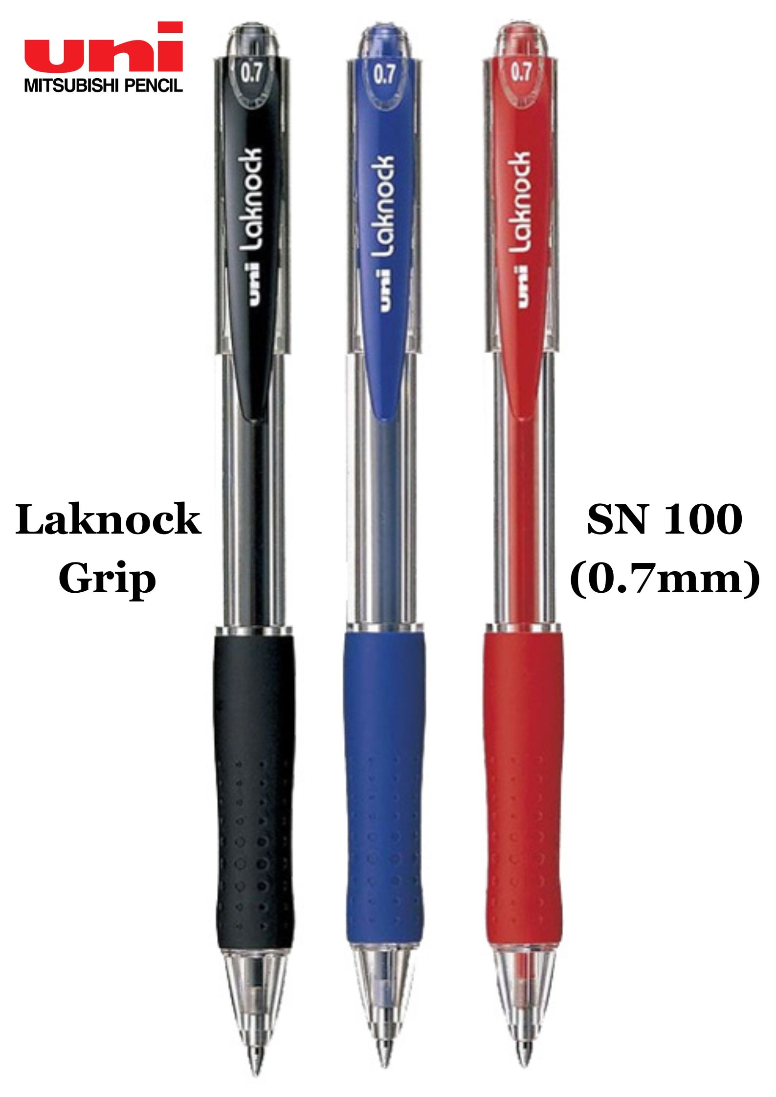 SN-100 (0.5mm/0.7/1.0mm) UNI-BALL Lacknock ballpoint pen