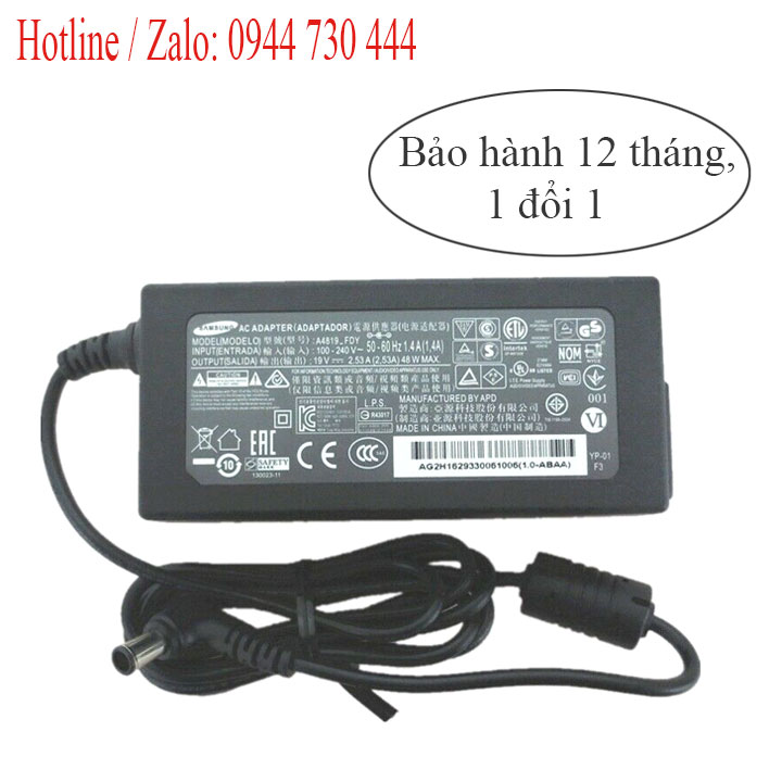 Sac màn hình Samsung 19v 2.53a