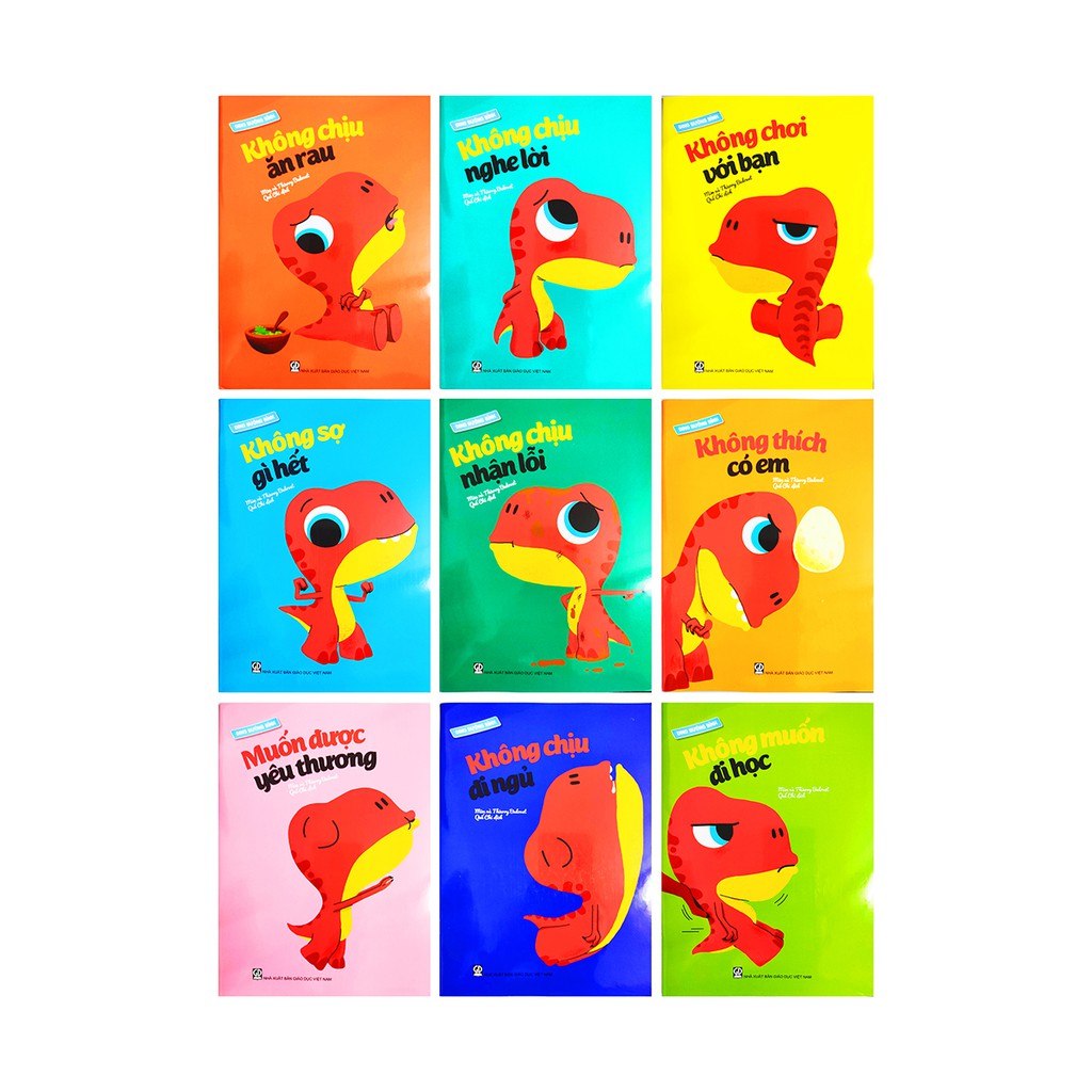 Sách cho bé - Bộ 9 cuốn Dino Bướng Bỉnh ADCBook