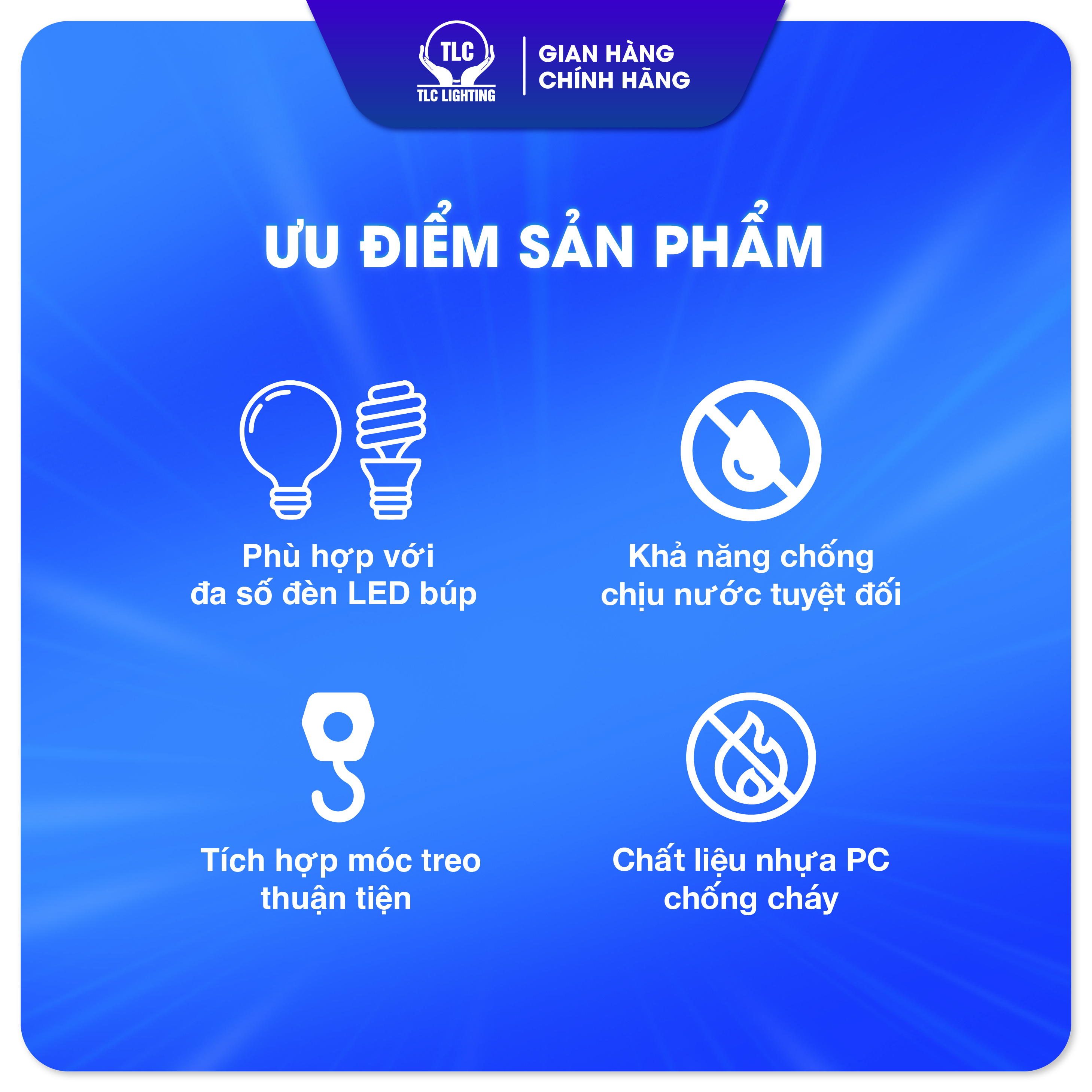 Đui Đèn E27 Không Dây TLC LIGHTING